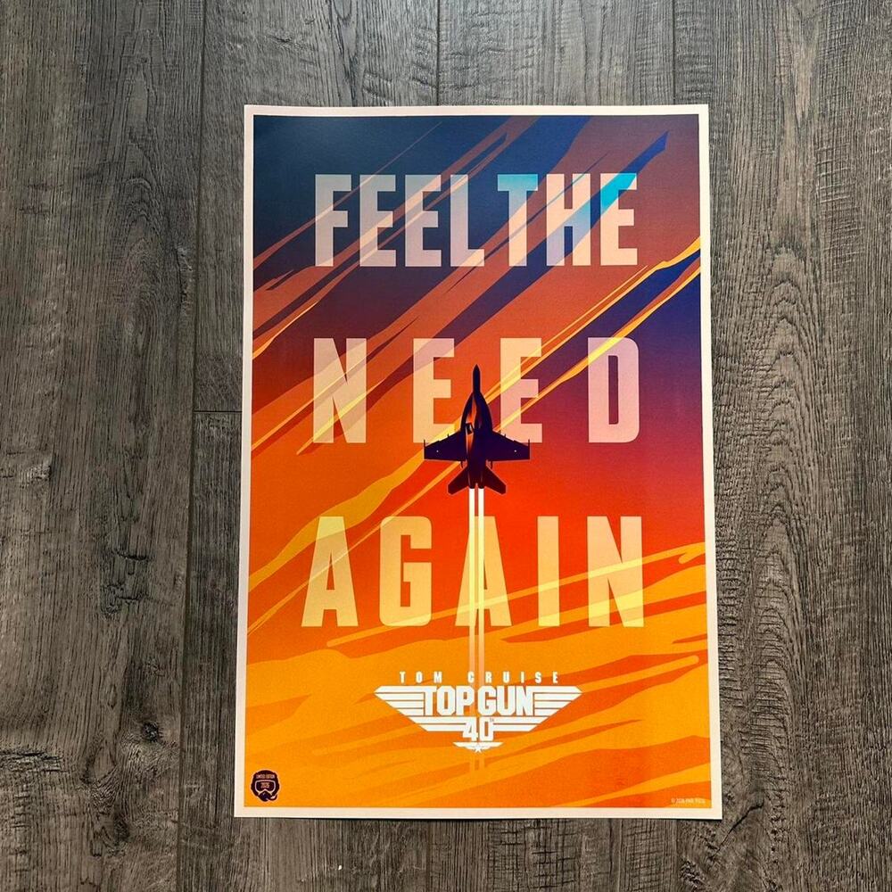 2026 Top Gun Maverick Tom Cruise Movie Promo Collectible Poster - Picture 6 of 8